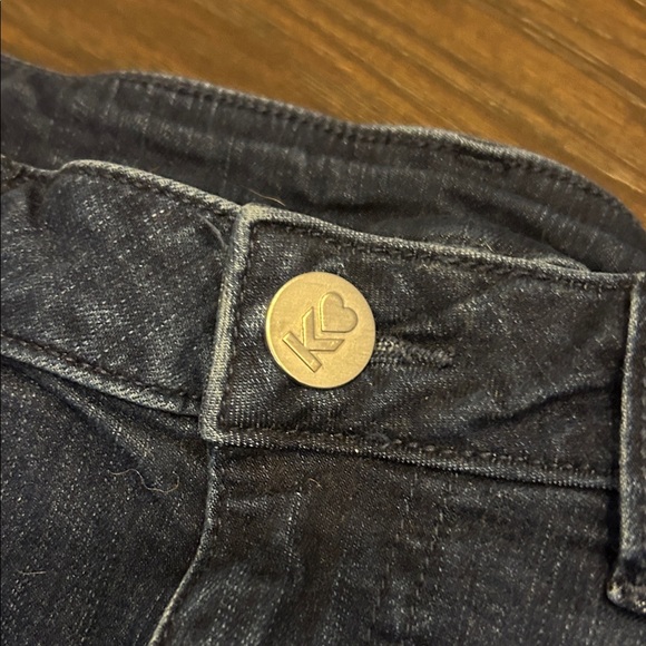 Belle by Kim Gravel Dark Blue Straight Leg Jeans - Picture 3 of 7